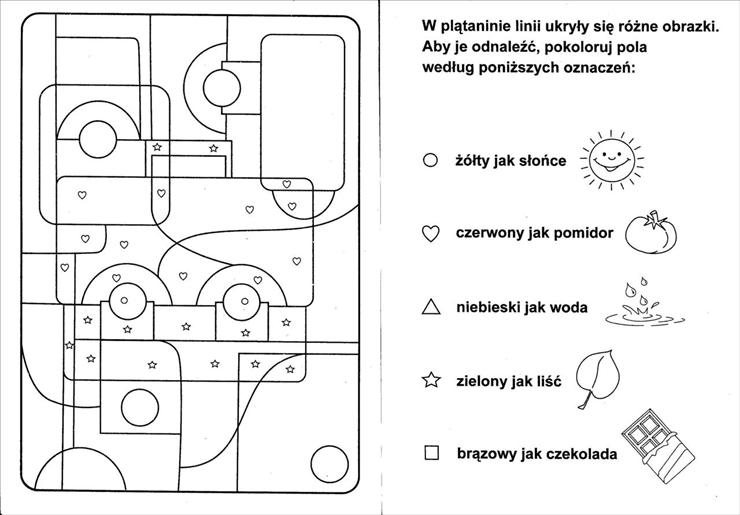 Ćwiczenia percepcji wzrokowej - pokoloruj wg kodu - symbole 37.jpg