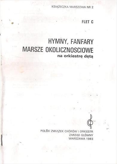 książeczka maszowa hymny i fanfary - flet 1C - Hymny i Fanfary - flet 1C - str01.jpg