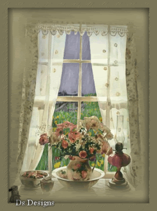 Gify okno - oknodeszcz okno kwiaty.jpg.gif